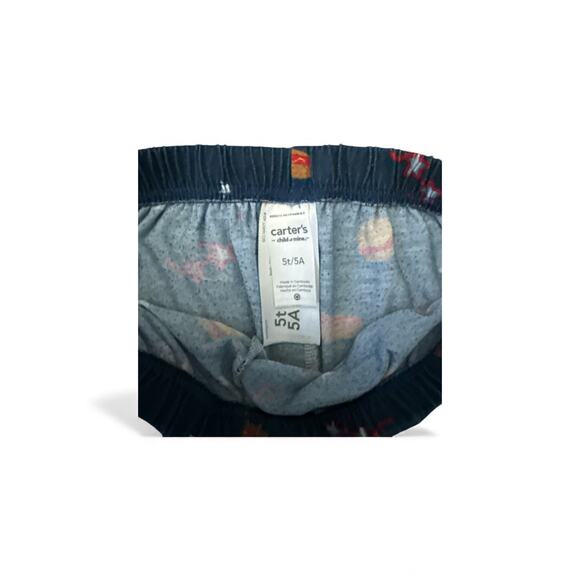 Carters Boys 5T Summer Octopus Patriotic Shorts Pajama Set - Picture 4 of 4